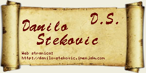 Danilo Steković vizit kartica